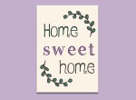 home sweet home OBRAZ NA PŁÓTNIE