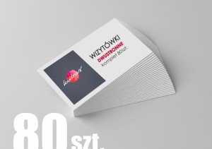 Wizytówki dwustronne (80szt.)
