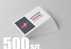 Wizytówki dwustronne (500szt.) laminowane