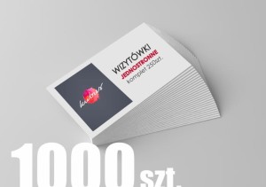 Wizytówki jednostronne (1000szt.) laminowane