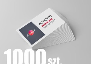Wizytówki dwustronne (1000szt.) laminowane