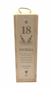 Skrzynka na WINO 18 urodziny