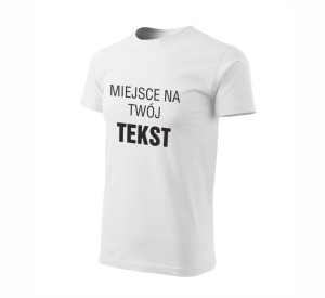 Koszulka męska z WŁASNYM TEKSTEM