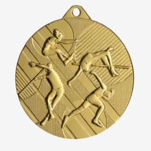 Medal sportowy w trzech kolorach - lekkoatletyka