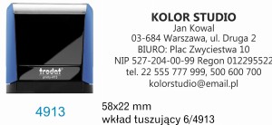Pieczątka "4"  Printy Line 4913 (58x22mm)