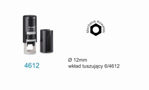 Pieczątka "Okrągła" Printy Line 4612 (fi. ø 12mm)