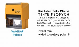 Pieczątka "8" Wagraf Polan 8 (75x39mm)
