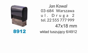 Pieczątka "3" Imprint 12 (47x18mm)