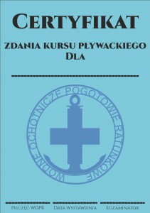 Certyfikat ukończenia kursu