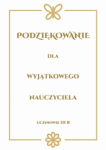 Dyplom z podziękowaniami