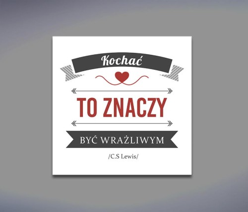 kochać to znaczy być wrażliwym