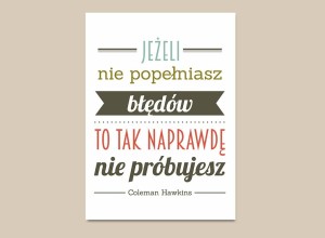 Popełnianie błędów rozwija OBRAZ NA PŁÓTNIE