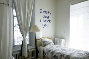 Every day I love You NAKLEJKA NA ŚCIANĘ