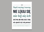 Bądź mężny i mocny OBRAZ NA PŁÓTNIE