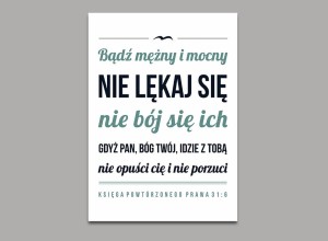 Bądź mężny i mocny OBRAZ NA PŁÓTNIE