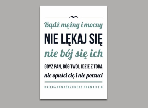 bądź mężny i mocny OBRAZ NA PŁÓTNIE